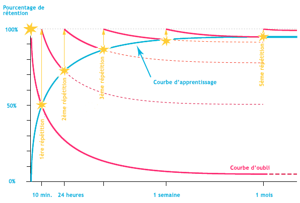 la courbe de l'oubli
